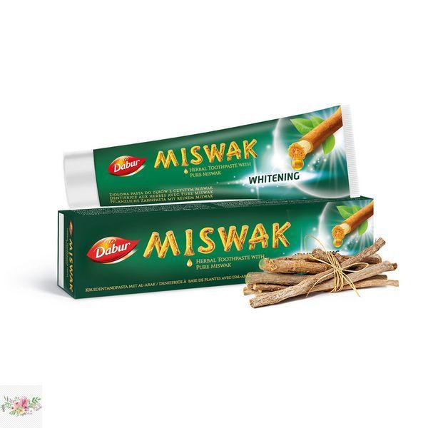 Отбеливающая зубная паста с мисваком Dabur 100 мл 6018272 фото