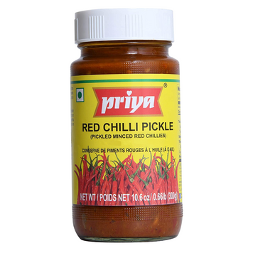 Острые маринованные пикули из красного чили Priya 300 г 8012480 фото
