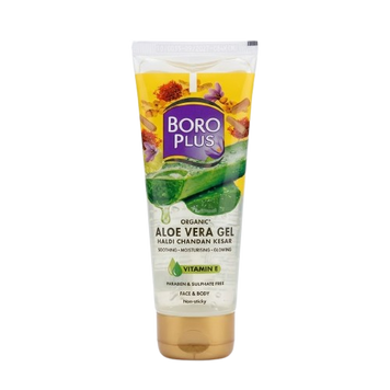 BoroPlus Organic Aloe Vera Gel Haldi Chandan Kesar 60 ml